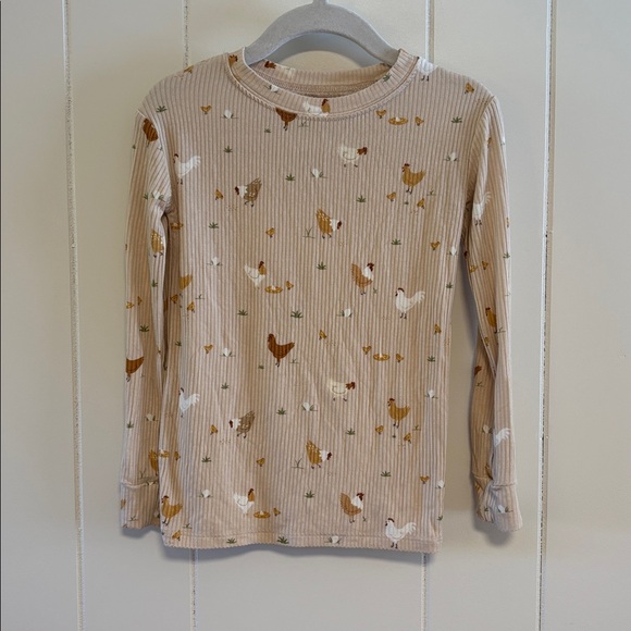 Brave Littles Ones Chicken Print Bamboo PJ Set - Picture 2 of 7